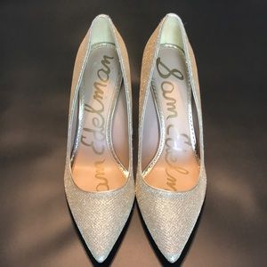 Sam Edelman Hazel gold sparkle heels